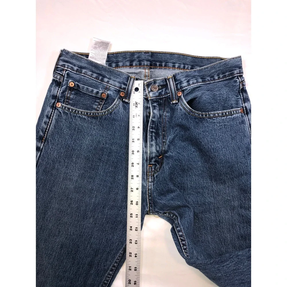 Levis 501 Original Fit Jeans Mens 31x31 Medium Wash Blue Straight Leg Denim